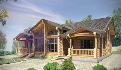дерев'яний будинок оциліндрована колода